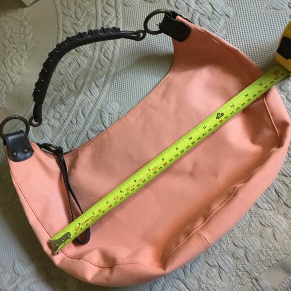 GAP Y2K Coral Pink 100% Cotton Canvas Shoulder Bag - Picture 13 of 16